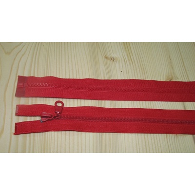 Zips kostenný červená 5mm deliteľný 30cm