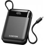 CANYON Външна батерия Powerbank CANYON OnPower 104, 10000mAh, 22.5W Fast Charge, USB-C/Lightning - CNS-CPB104B (CNS-CPB104B)
