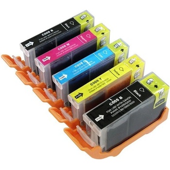 Compatible Canon CLI-8 Bk, C, M, Y + PGI-5Bk фюзер съвместими касети (CLI8multi)