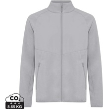 Micro fleece bunda na zips Iqoniq Talung sivá storm