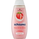 Schauma Nourish & Shine šampón pre poškodené vlasy s vôňou jahôd 400 ml