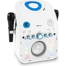 Auna StarMaker karaoke systém CD bluetooth AUX LED světelný efekt 2 x mikrofon CS13 StarMaker WH