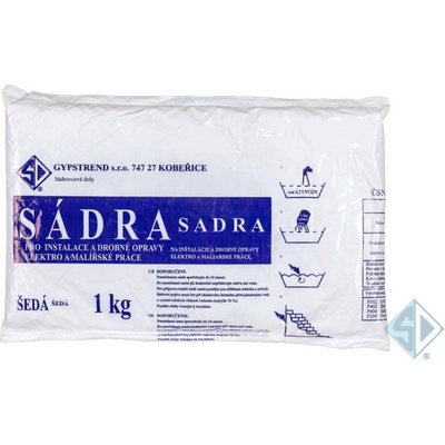 Sádra šedá P+F – 1 kg