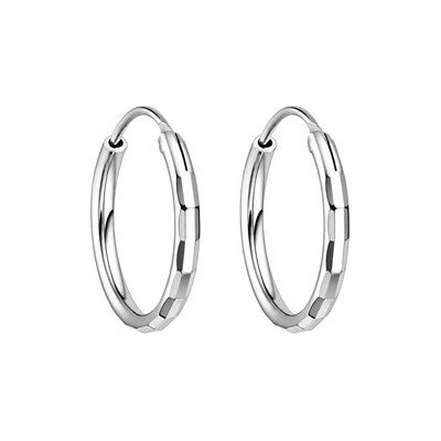 Nubis Drobné stříbrné náušnice kruhy NB-3042-18
