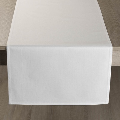 Veba Ubrus Garbo bavlna satén bílá s nešpinivou úpravou 40x120 cm