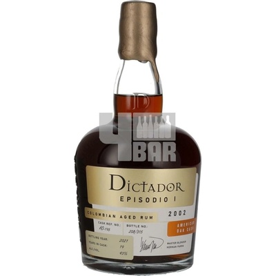 DICTADOR EPISODIO 2002 AMER.43% 0,7 l (karton)
