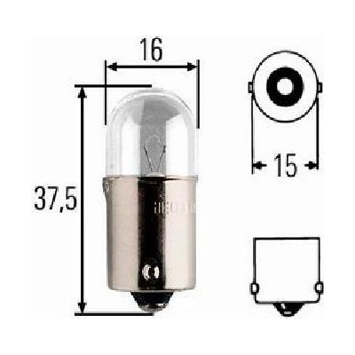 Žárovka 24V R5W BA 15s, Hella