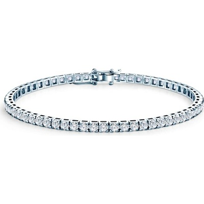 SAVICKI Tenisový náramok biele zlato s laboratórnými diamantmi 1.770 ct 3 mm 17 cm - SAV-B-TENIS-17CM-30SZ-20K-585-BDLAB-B