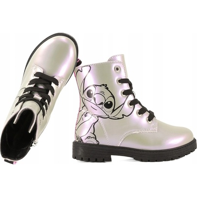 Bartek 8800919 dívčí kotníkové boty bez zateplení STITCH stříbrné