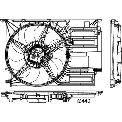 Ventilátor chladenia motora MAHLE CFF 405 000P CFF 405 000P