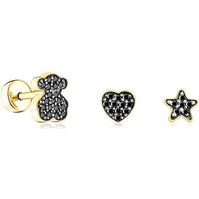 Tous strieborné pozlátené náušnice Piercing 1003513400