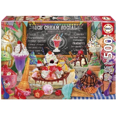 Educa Пъзел Educa - Магазин за сладолед, 500 части (EDU20251)