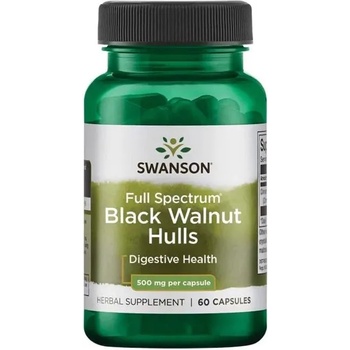 Swanson Full Spectrum Black Walnut Hulls, 500 mg, 60 капсули, Swanson (SW1362)