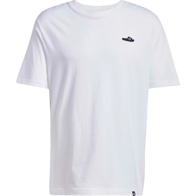 adidas Lounge slide Tee biele čierne
