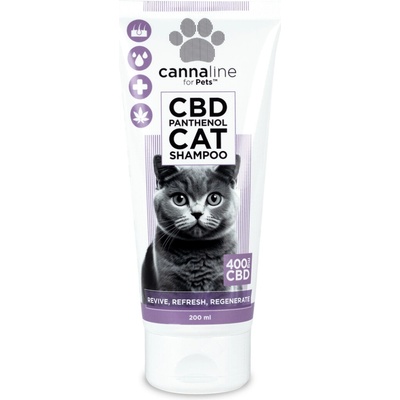 Cannaline CBD šampon s panthenolem 400 mg/200 ml – Zbozi.Blesk.cz