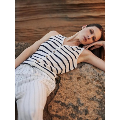 Moodo Дамски раиран потник Moodo Moodo | Byal | ЖЕНИ | XS