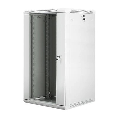 Lanberg rack cabinet 19 wall-mount 22U / 600x600 for self-assembly (flat pack), grey (WF01-6622-10S)