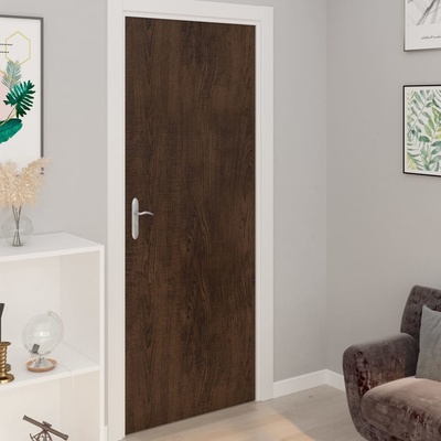 vidaXL Samolepící tapety na dveře 4 ks 210 x 90 cm PVC [3059645] Barva: Tmavý dub