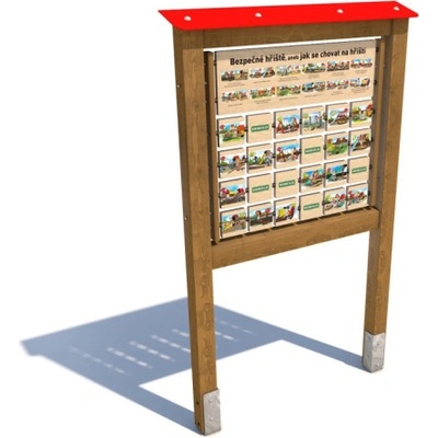 Monkeys Edukační panel Pexeso Bezpečné hřiště 160