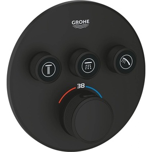 GROHE Термостат 29508KF0 Grohtherm SmartControl, Grohe, за вграждане с 3 извода, платинено черен (29508KF0)