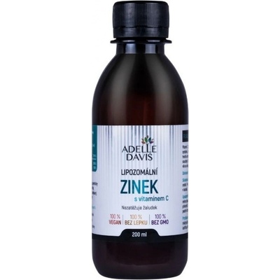 Adelle Davis Lipozomálny Zinok s Vitamínom C 15 mg 200 ml