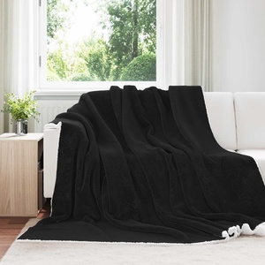 vidaXL Одеяло Черно 270 x 240 cm 3, 17 кг Мека вълна (42016996)