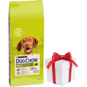 Dog Chow Adult Агнешко 14 кг + безплатна изненада за кучето