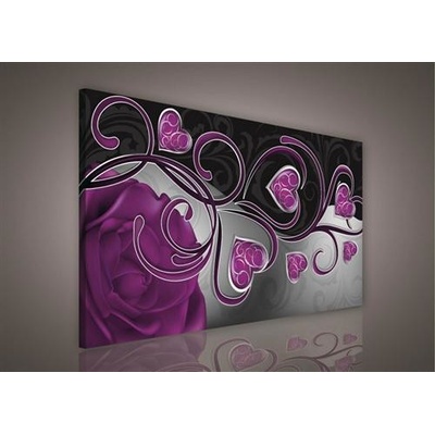 Obraz na plátne, rozmer 100 x 75 cm, srdce, IMPOL TRADE PP234O1