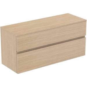 Ideal Standard Finesse - Шкафче за умивалник, 120x44x56 см, 2 чекмеджета, бял дъб E3421US (E3421US)