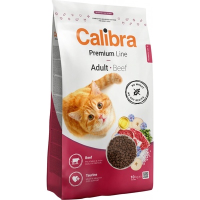 Calibra Premium Line Cat Adult Beef 10 kg