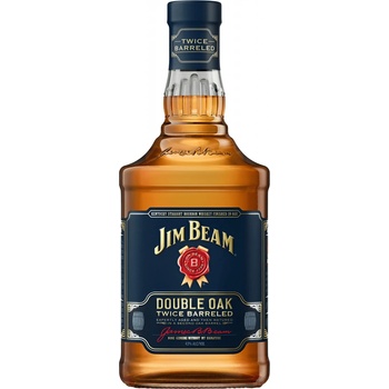 Jim Beam Double Oak Twice 43% 0,7 l (holá láhev)
