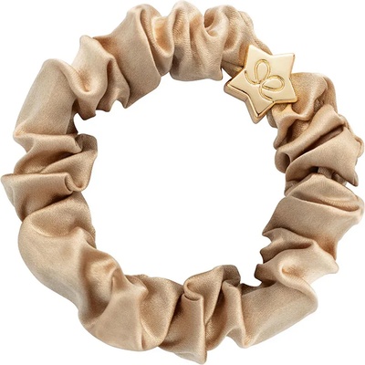 By Eloise London Silk Scrunchie Gold Star Ластик за коса за жени цвят Sand