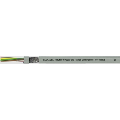 Helu 16476 dátový kábel LiYCY 3 x 1 mm² sivá 100 m