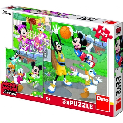 Dino Mickey a Minnie sportovci 3 x 55 dielov
