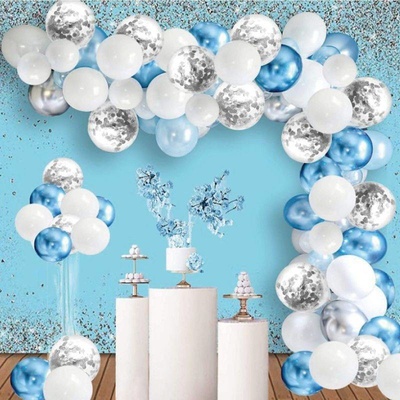 Cakesicq Balónková girlanda bílo modrá