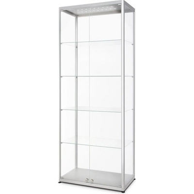 A-Z Reklama CZ prosklená osvětlená vitrína přední otevírání VR2-24-800FLED 800 x 2000 x 400 mm – Zboží Živě