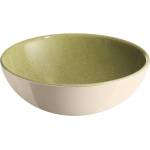 Emile henry (Франция) Керамична купа за салата emile henry individual salad bowl - Ø15.5 см - цвят зелен и екрю (eh 2116-v0)