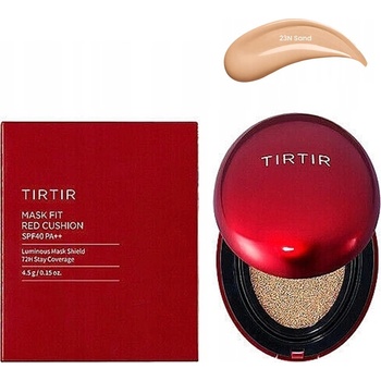 TIRTIR Mask Fit Red Cushion SPF 40 PA++ 23N Sand Dlhotrvajúci make-up na tvár v hubke 18 g