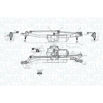 Systém čištění skel MAGNETI MARELLI 064352403010