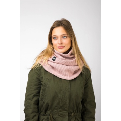 VFstyle pletená šála Elegant světle růžová