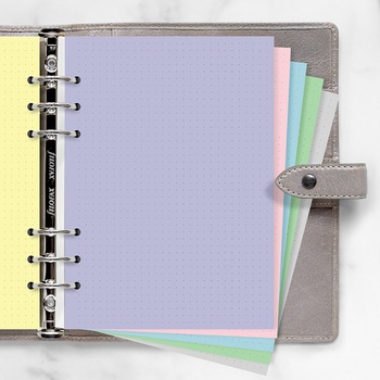 Filofax Pastelové tečkované papíry - náplň do diářů A5