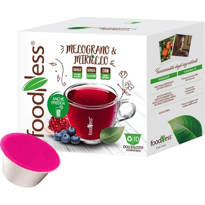 FoodNess Чай от нар и боровинки - FoodNess - 10 капсули за Dolce Gusto
