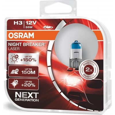 Osram Night Breaker Laser GEN2 H3 PK22s 12V 55W