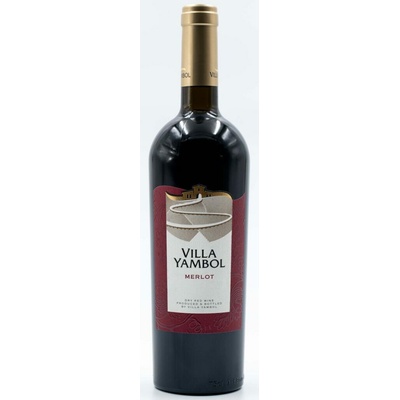 Villa Yambol Merlot červená 2024 13,5% 0,75 l (čistá fľaša)