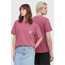 Kaotiko Bavlnené tričko s nášivkou AO079.01.G002 ružová