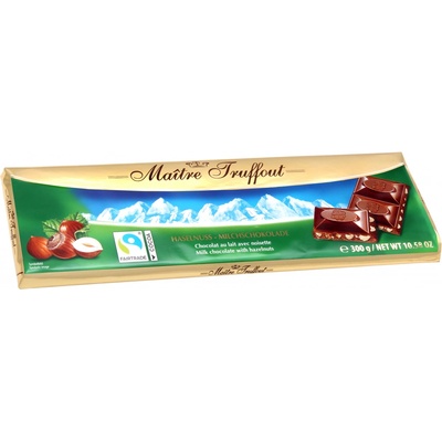 Maitre Truffout Swiss mléčná s oříšky 300 g
