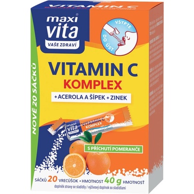 Maxi Vita Vit.C comp.+ Acer.+ Rosehip+Zinc 20 vrecúšok
