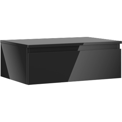 Mexen Orio шкаф за баня под мивка 70 см с плот, 1 чекмедже, лъскаво черно - 91A10-07023-1-BFC70 (91A10-07023-1-BFC70)