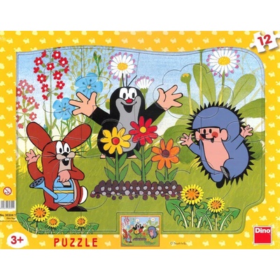 Dino - Puzzle Krtko záhradník 12 dielikov - 1 - 39 piese