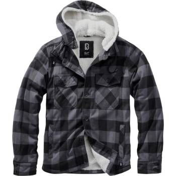 BRANDIT Мъжко зимно яке BRANDIT - Lumberjacket - 3172-черно/сиво Gingham